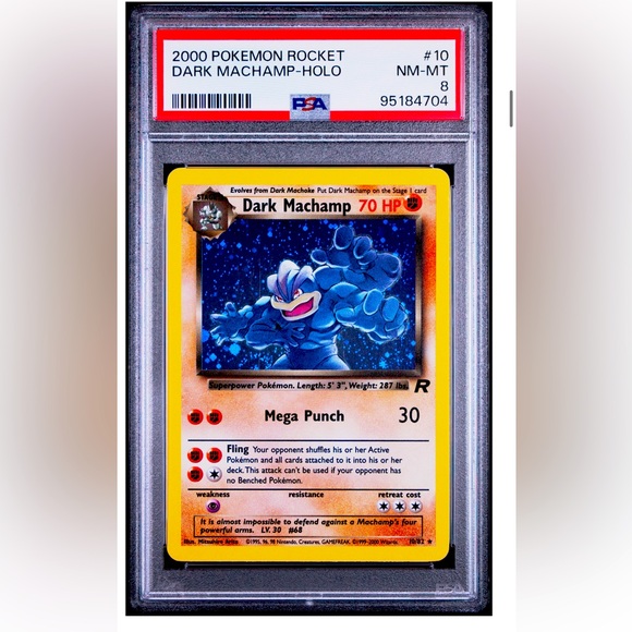 PSA 8 DARK MACHAMP👊🏿 HOLO TEAM ROCKET - Picture 1 of 1
